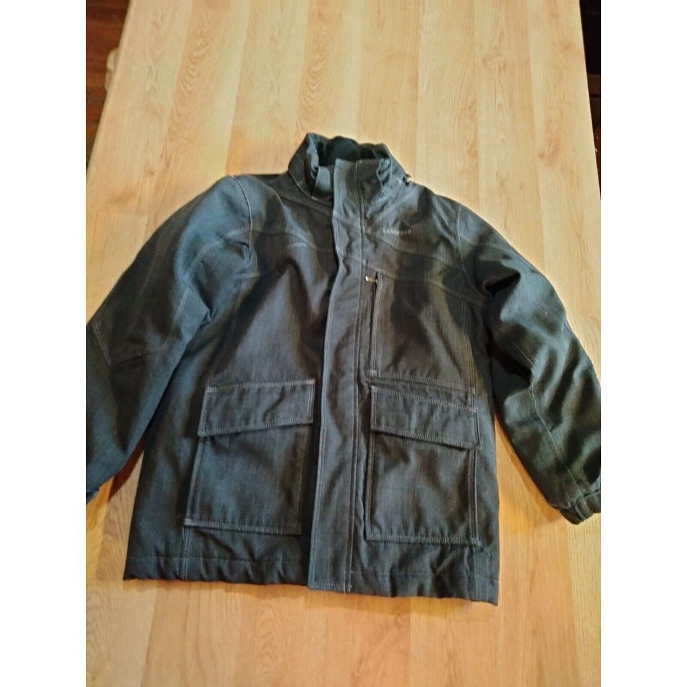 Lands' End Kids'‎ Boy's Black Full Zip Parka Coat Size Small